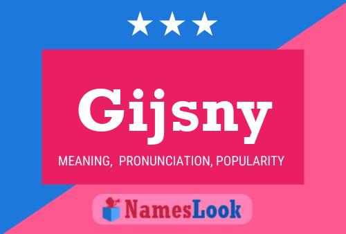 Gijsny Name Poster