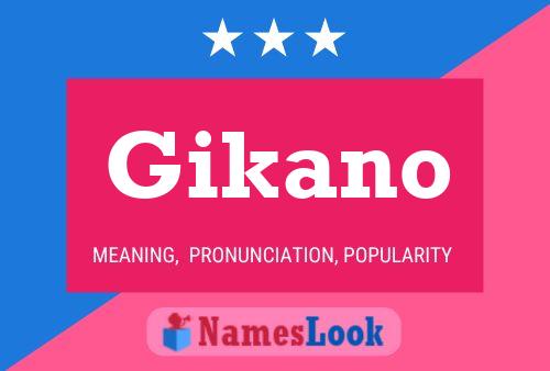 Gikano Name Poster