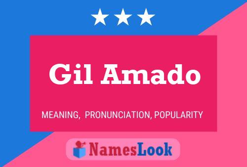 Gil Amado Name Poster