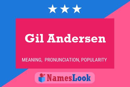 Gil Andersen Name Poster