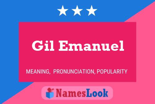 Gil Emanuel Name Poster