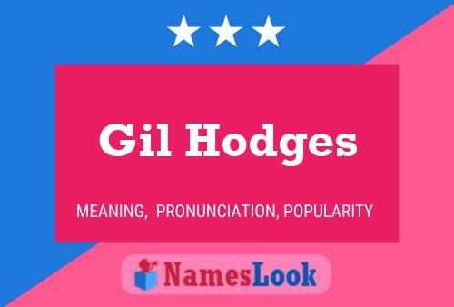 Gil Hodges Name Poster