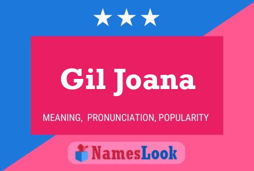 Gil Joana Name Poster