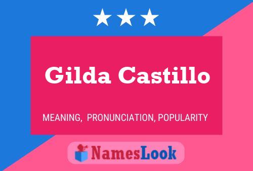 Gilda Castillo Name Poster