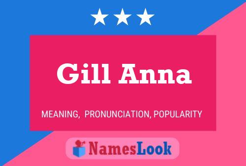 Gill Anna Name Poster