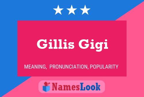 Gillis Gigi Name Poster