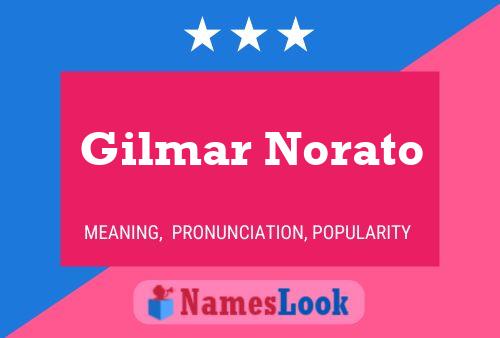 Gilmar Norato Name Poster