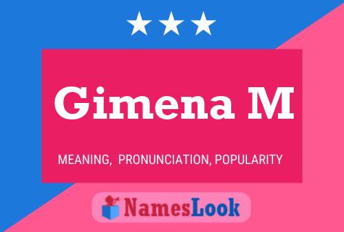 Gimena M Name Poster