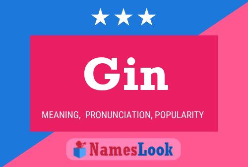 Gin Name Poster