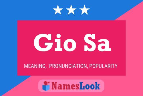 Gio Sa Name Poster