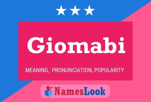 Giomabi Name Poster