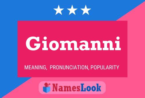 Giomanni Name Poster