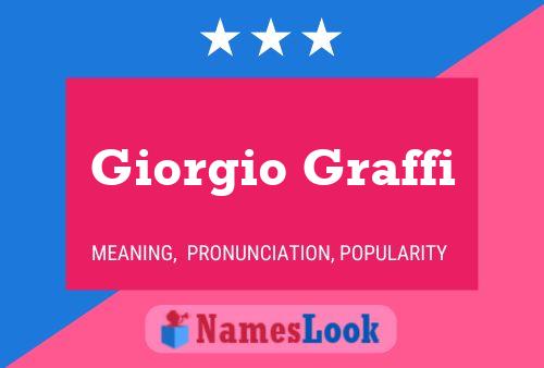 Giorgio Graffi Name Poster