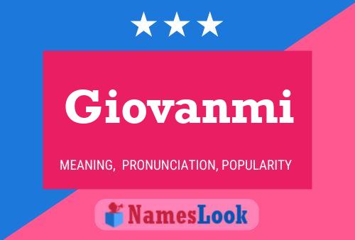 Giovanmi Name Poster