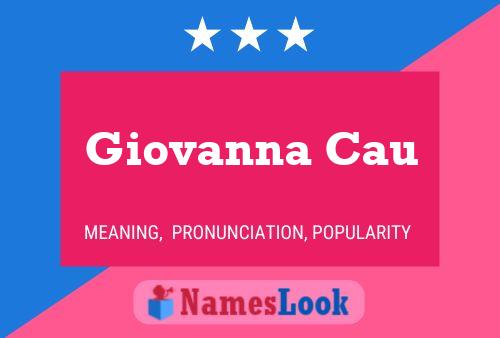 Giovanna Cau Name Poster