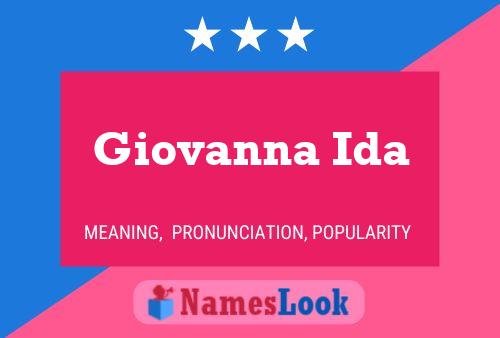 Giovanna Ida Name Poster