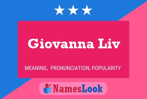 Giovanna Liv Name Poster