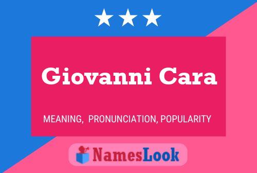 Giovanni Cara Name Poster