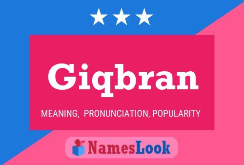 Giqbran Name Poster