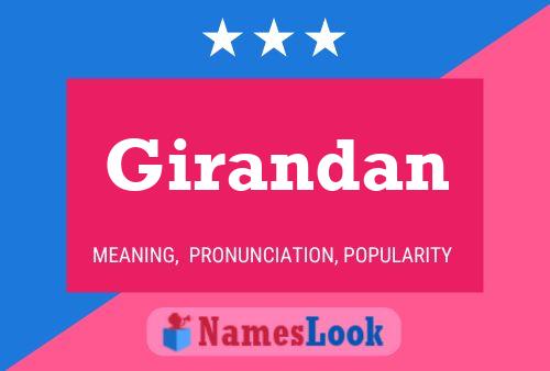 Girandan Name Poster