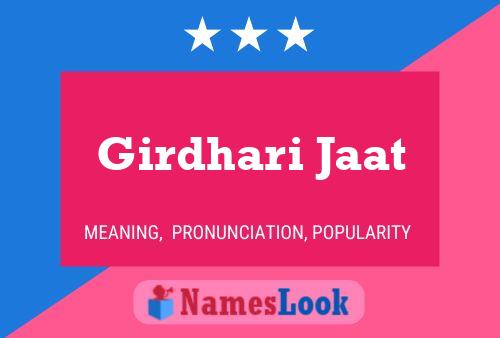 Girdhari Jaat Name Poster