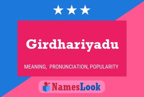 Girdhariyadu Name Poster