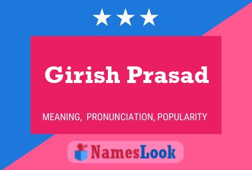 Girish Prasad Name Poster