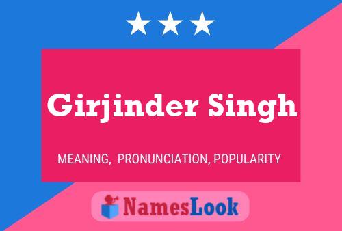 Girjinder Singh Name Poster