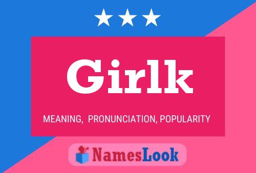 Girlk Name Poster