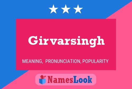 Girvarsingh Name Poster