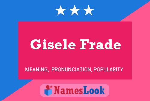 Gisele Frade Name Poster