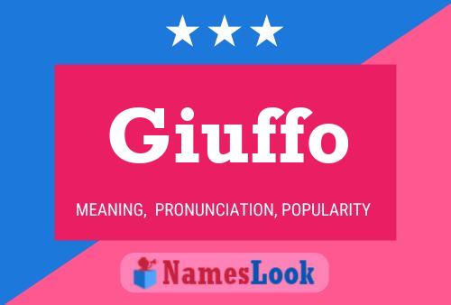 Giuffo Name Poster