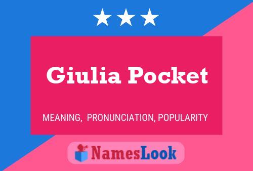 Giulia Pocket Name Poster