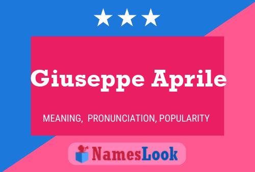 Giuseppe Aprile Name Poster