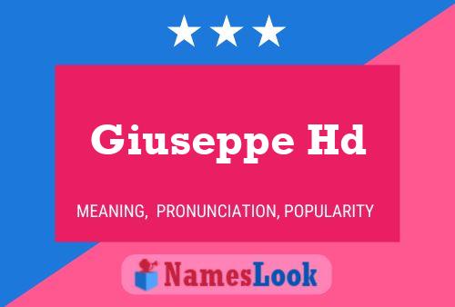 Giuseppe Hd Name Poster