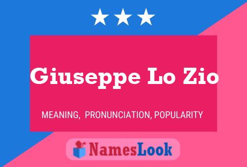 Giuseppe Lo Zio Name Poster