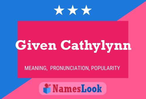 Given Cathylynn Name Poster