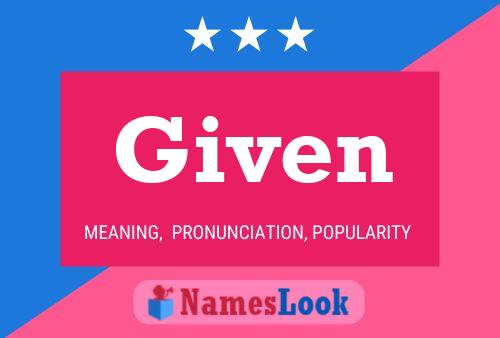 Given Name Poster