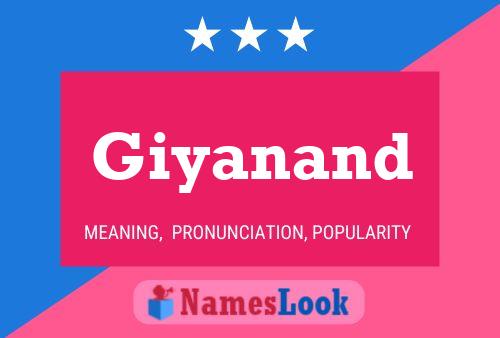 Giyanand Name Poster