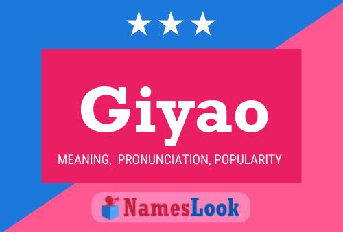 Giyao Name Poster