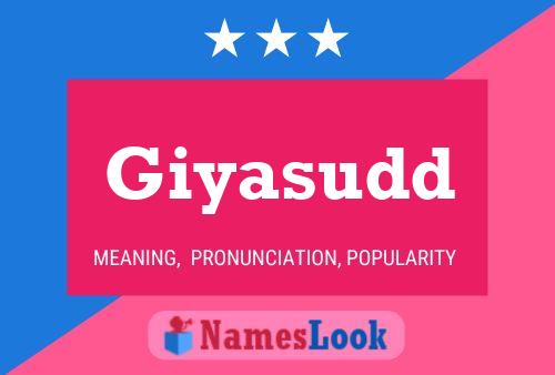 Giyasudd Name Poster