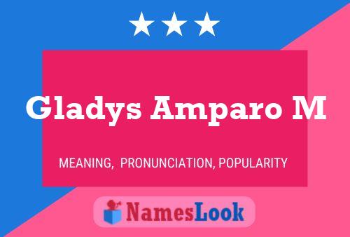 Gladys Amparo M Name Poster