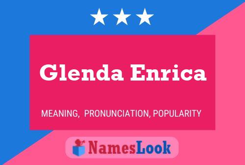 Glenda Enrica Name Poster