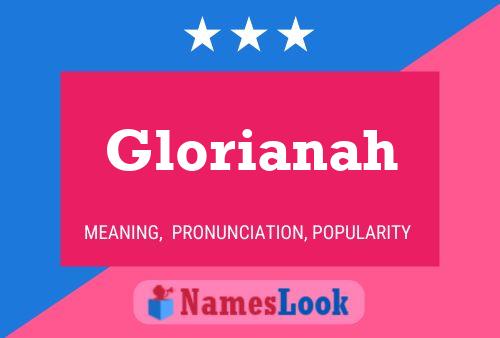 Glorianah Name Poster