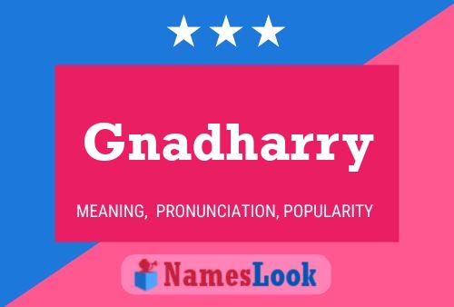 Gnadharry Name Poster