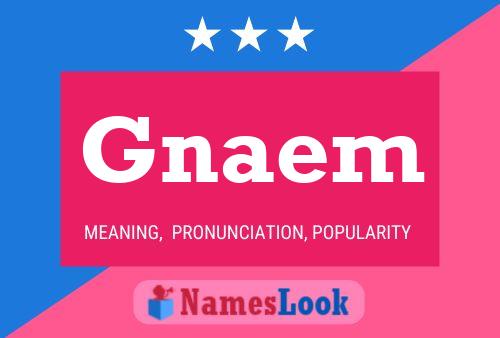 Gnaem Name Poster