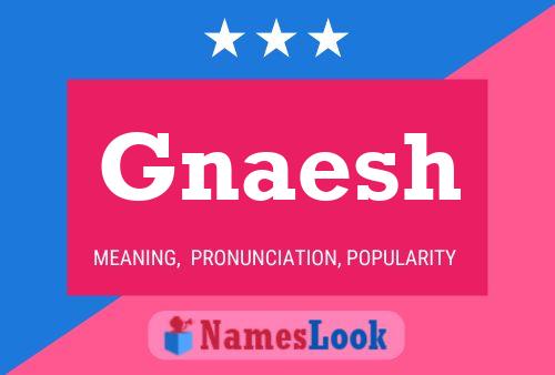 Gnaesh Name Poster