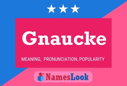 Gnaucke Name Poster