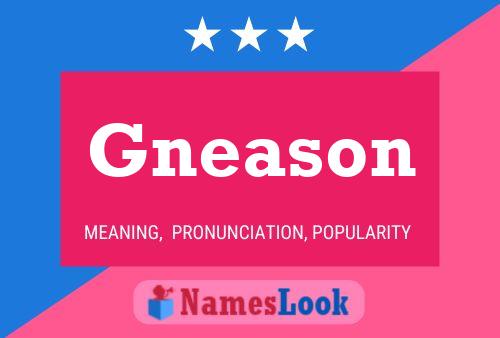 Gneason Name Poster