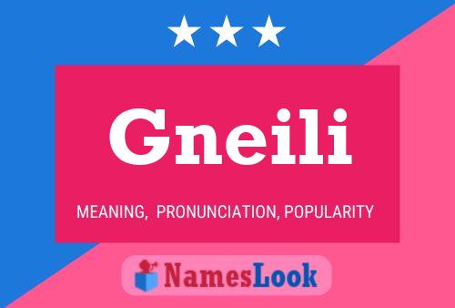 Gneili Name Poster